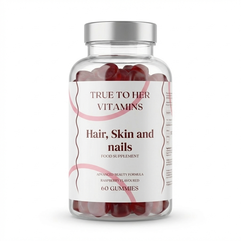 True To Her Hair, Skin and Nails Gummies