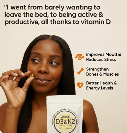 True To Her Vitamins 10,000iu D3 & K2