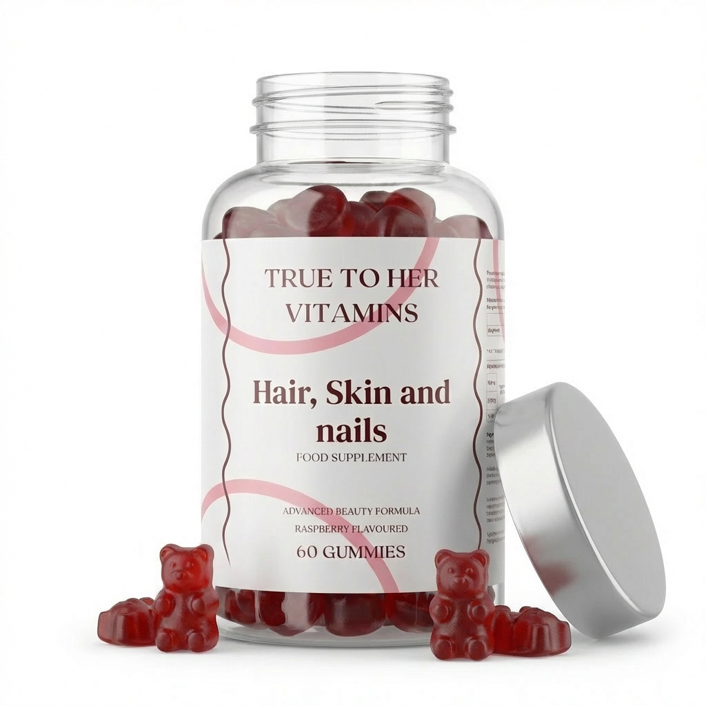 True To Her Hair, Skin and Nails Gummies