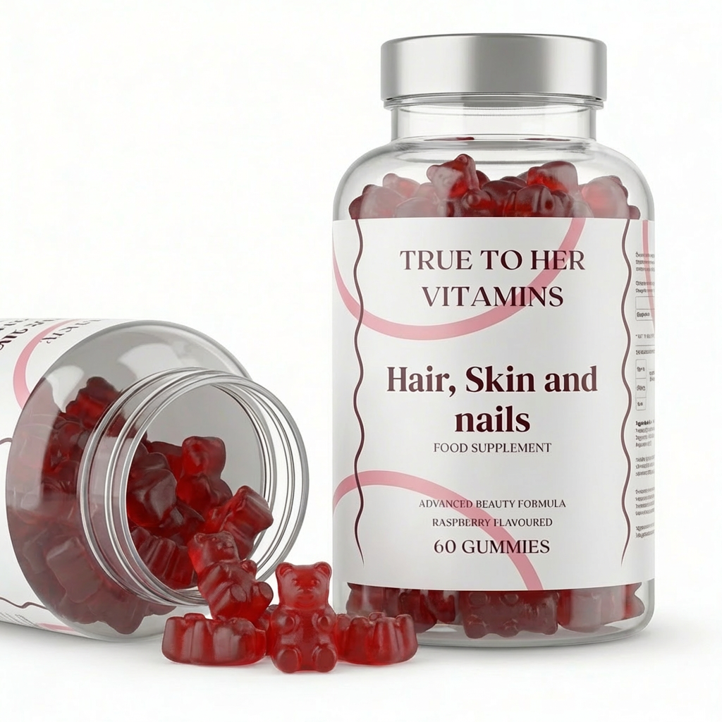 True To Her Hair, Skin and Nails Gummies